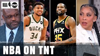 The Tuesday Crew Reacts to Bucks vs Suns Battle In The Valley  NBA on TNT [upl. by Nihcas741]