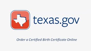 Texasgov Birth Certificate Request Demo Video [upl. by Odella]