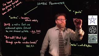 What is iambic pentameter  Grammar and Thongs [upl. by Adiaroz694]