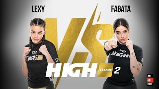 Lexy Chaplin vs Agata quotFagataquot Fąk  HIGH League 2  MMA [upl. by Alokin]