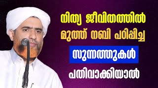 തിരു സുന്നത്തുകൾ ജീവിതത്തിൽ പകർത്തിയാൽ  Hafiz Mashood Saqafi Gudallur islamicspeechmalayalam [upl. by Llovera]