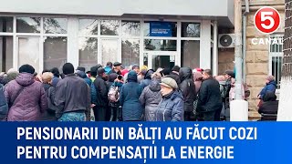 Pensionarii din Bălți au făcut cozi pentru compensații la energie [upl. by Samid]