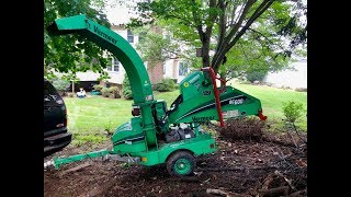 The Vermeer BC600 XL Wood Chipper at Work [upl. by Isobel319]