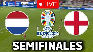 🔴EN VIVO  🔥PAÍSES BAJOS INGLATERRA EN VIVO 🏆SEMIFINALES EUROCOPA 2024🏆VERTICAL [upl. by Ahtibbat648]