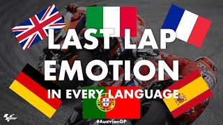 Dovizioso  Marquez last lap battle in EVERY language  2019 AustrianGP [upl. by Verneuil991]