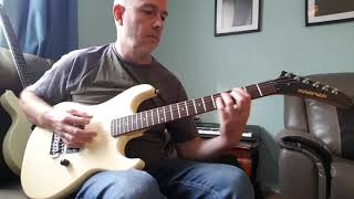 Kramer Baretta special guitar with a Caparelli hand wound pickup demo [upl. by Thinia]