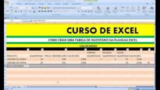 Ficha Controle Estoque Inventário mercadoria Criar levantamento PLANILHA EXCEL Coletor dados [upl. by Tibbetts]