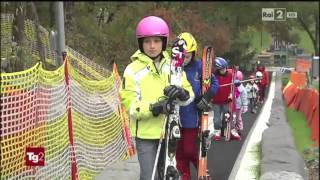 RAI2 quotTg2 Sì Viaggiarequot 230115 la pista di sci di Aurisina a Trieste [upl. by Danni665]