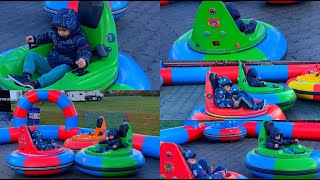 Funfair Mini Bumper Cars Brooklands Fair UK Feb 2024 [upl. by Hadlee]