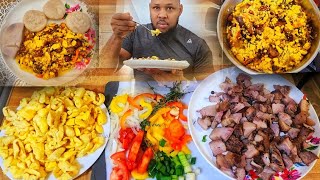 Ackee and corned pork with coconut dumplingcorned pork amp Ackee recipe [upl. by Netsoj35]