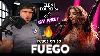 Eleni Foureira Reaction FUEGO Eurovision Finale ON FIRE  Dereck Reacts [upl. by Voorhis]