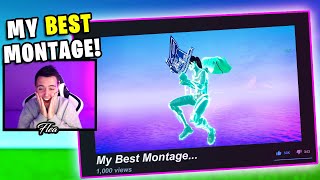 Reacting To My OLD Fortnite Montages INSANE [upl. by Ahsilaf]