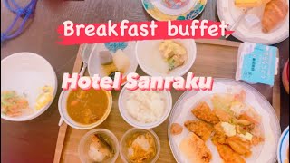 Hotel Sanraku  Hot spring and breakfast buffet  ホテル山楽の温泉階と優勝の朝食ビュッフェ [upl. by Afaw]