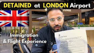 Detained at London Airport  India to UK Air India Flight amp Immigration ✈️ 🇮🇳 🇬🇧 [upl. by Elumas]