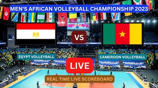 Egypt Vs Cameroon LIVE Score UPDATE Today 2023 Mens African Volleyball Championship Semi Finals [upl. by Sells]