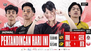 🔴 LIVE  MPL ID S12  Babak Playoffs Hari 2  Bahasa Indonesia [upl. by Gerge399]