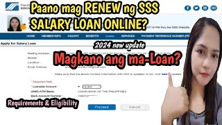 Paano mag renew ng SSS SALARY LOAN onlineHow to renew SSS SALARY LOAN SSS LOAN RENEWAL [upl. by Wohlert]