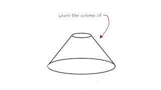 Learn how to find the volume of a Frustum  Frustum of a cone [upl. by Harvey951]