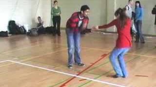 Neeraj Maskara partnerwork salsa on2 [upl. by Lytsirhc]