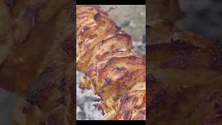 The WorldFamous Doner Recipe But Cooked in the Mountains on a Bonfire 🔥Cooking recipe cookingshow [upl. by Linnell]