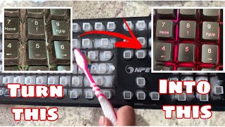 How to clean your MEMBRANE Gaming Keyboard The Best way to clean 2021 [upl. by Shulman]