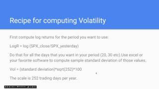 Introduction to Volatility Lesson 2 [upl. by Akiret425]