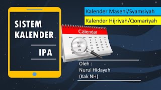 Sistem Penanggalan Kalender Masehi dan Hijriyah [upl. by Dolly114]