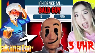 Kennt Akinator Bald Guy aus TikTok 3 Uhr nachts wirklich Erkenne den Gruseligen hinter der MASKE [upl. by Nigem]