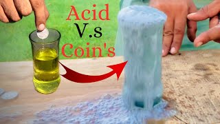 Acid vs Silver Coins  Amazing Reaction [upl. by Steinke]