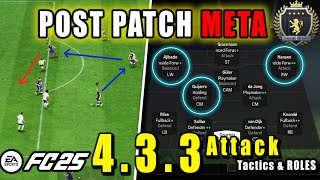 POST PATCH Best 433 4 UNDEFEATED META Custom Tactics 433 Attack  EAFC 25 [upl. by Oizirbaf]