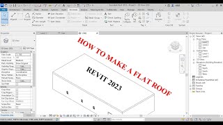 How to make a Flat roof in Revit 2023 [upl. by Atnuahsal]