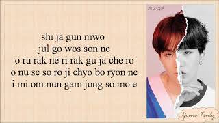 BTS 방탄소년단 Suga – Trivia 轉  Seesaw Easy Lyrics [upl. by Rik]