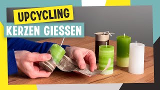 Kerzen aus Kerzenreste selber machen [upl. by Graybill]