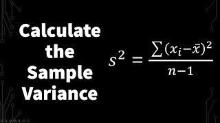 How To Calculate The Sample Variance  Introduction to Statistics [upl. by Uzzi]