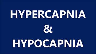 HYPERCAPNIA amp HYPOCAPNIA [upl. by Jago]