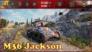 M36 Jackson  World of Tanks UZ Gaming [upl. by Emarie]