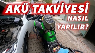 Motosiklet Akü Takviyesi Nasıl Yapılır [upl. by Shute424]