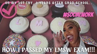 HOW I PASSED MY LMSW EXAM ON THE FIRST TRY TIPS FOR SUCCESS  MORE [upl. by Karlie114]