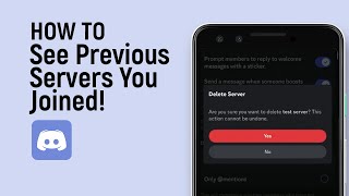 How To See Previous Discord Servers You Joined easy [upl. by Oilisab105]