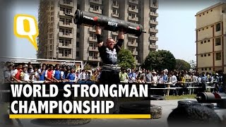 The Quint Varanasi Showcases World Strongman Championship [upl. by Alyak]