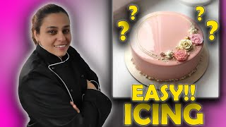 EASY ICING TECHNIQUE I How to frost a cake I whipping cream I cake decorating ideas I Sweet Wonders [upl. by Cirded]