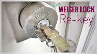 How to ReKey a Weiser Smart Lock Super Easy [upl. by Aviv]