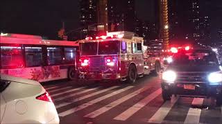 FDNY RESPONDING COMPILATION 78 FULL OF BLAZING SIRENS amp LOUD AIR HORNS THROUGHOUT NEW YORK CITY [upl. by Suryc]