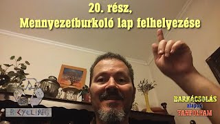 Mennyezetburkoló lap felhelyezése Barkácsolás alapok tanfolyam 20 [upl. by Rutherfurd]