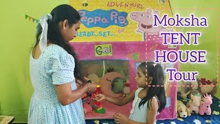 Moksha Tent House Tour🩷  Product Links in the Description  Peppa Pig Tent House  Kids Tent House [upl. by Rundgren]