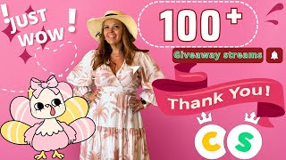 100 Giveaways Celebration 🎉  Our Thanks to YOU the Community 💖 Free SC amp Big Giveaways [upl. by Applegate]