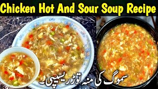 Chicken Hot And Sour Soup Recipe  Super And Easy Chicken Soup At Home [upl. by Evad]