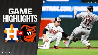 Astros vs Orioles Game Highlights 82524  MLB Highlights [upl. by Carmina569]