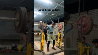 150kg repetition training raw squats sbd powerlifting powerbuilding [upl. by Irving]