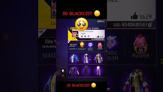 Id blacklist free fire 🥹 shorts ytshots freefire [upl. by Oetsira]